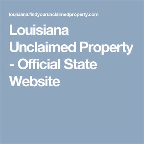 Louisiana Unclaimed Property